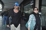 Akshay kumar and Twinkle Khanna snapped at the airport as they arrive from Casablanca on 16th Dec 2013